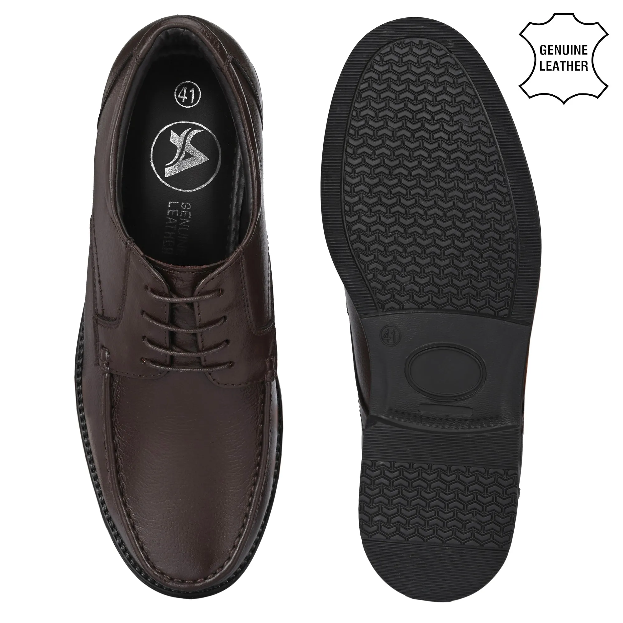 Suave Full Grain Leather Derby Trumock Lace Ups