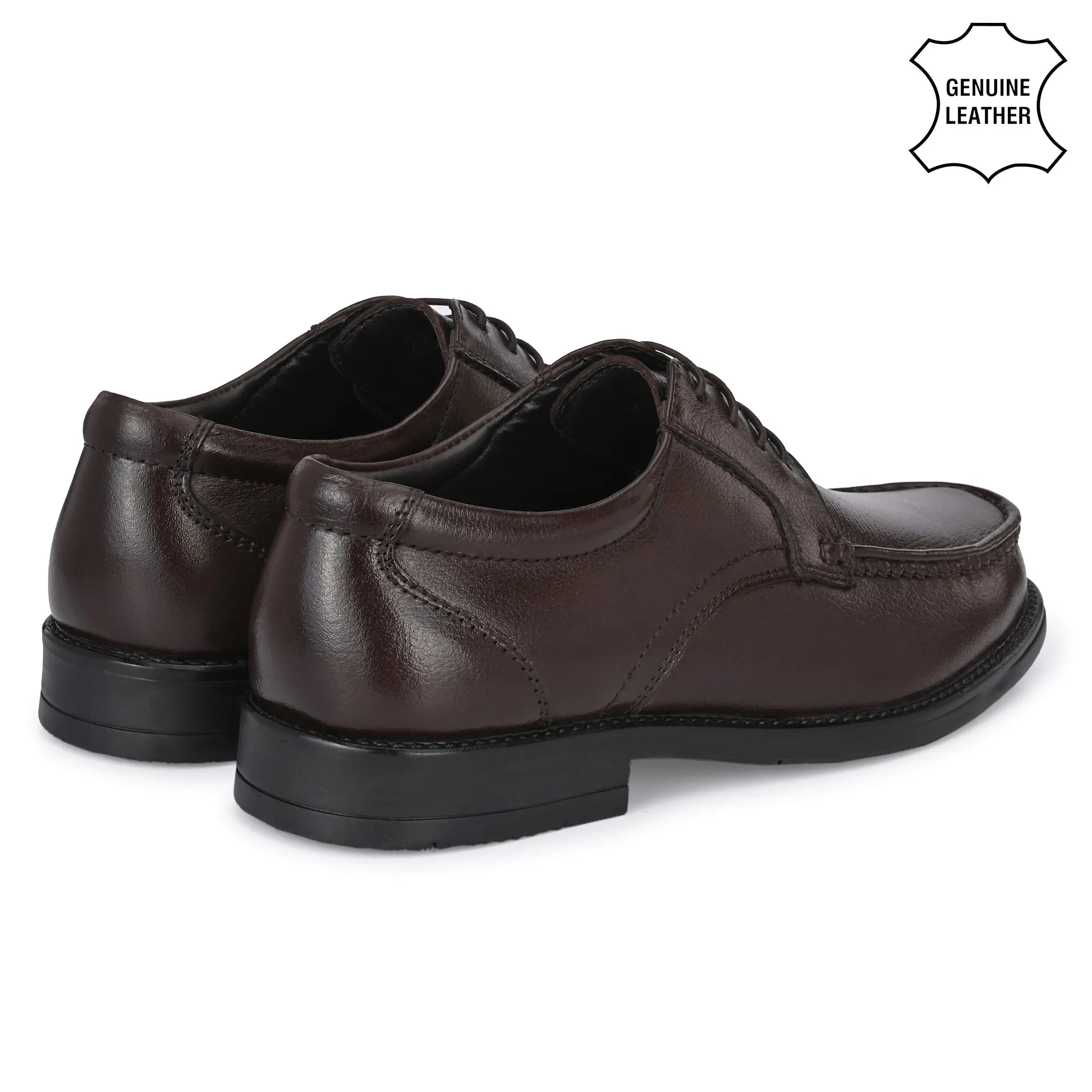 Suave Full Grain Leather Derby Trumock Lace Ups