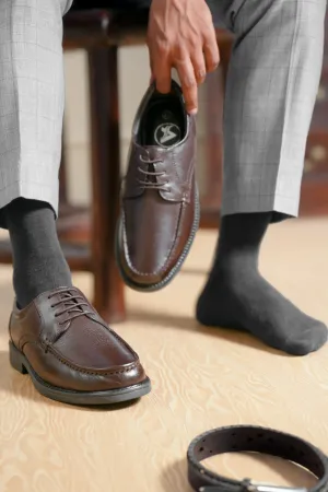 Suave Full Grain Leather Derby Trumock Lace Ups