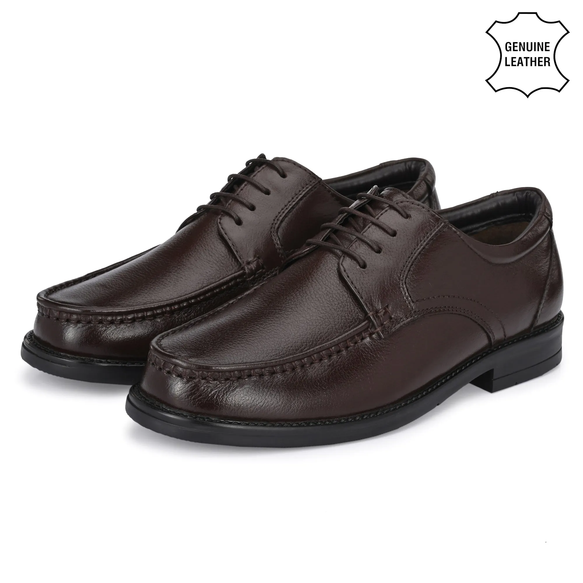 Suave Full Grain Leather Derby Trumock Lace Ups