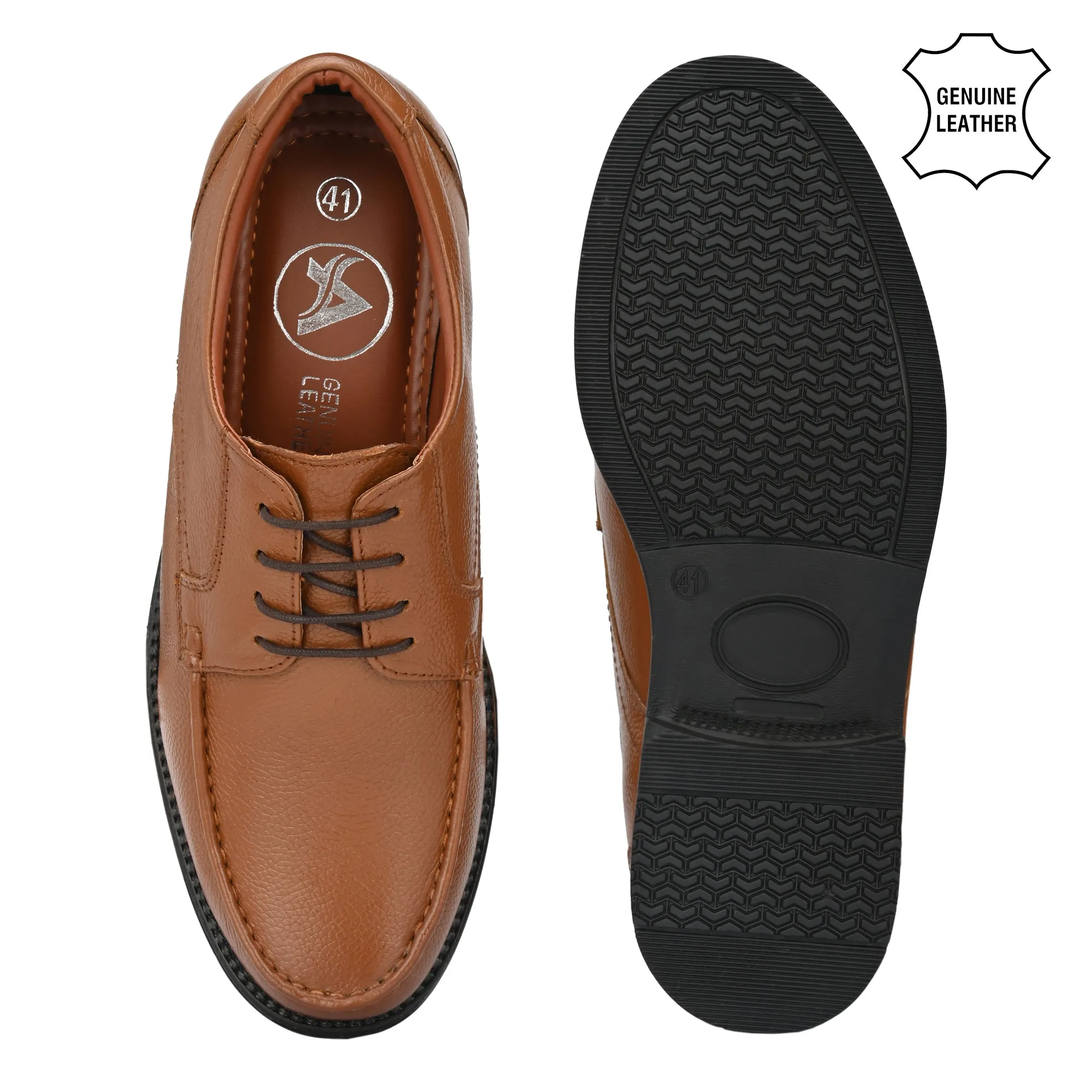 Suave Full Grain Leather Derby Trumock Lace Ups