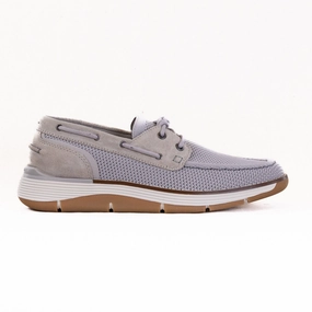 Suede Like Finish Rockport Lyall Slip-On Casual Boat Shoe (Men's) - Taupe Calm Design Rockport Lyall Slip-On Casual Boat Shoe (Men's) - Taupe
