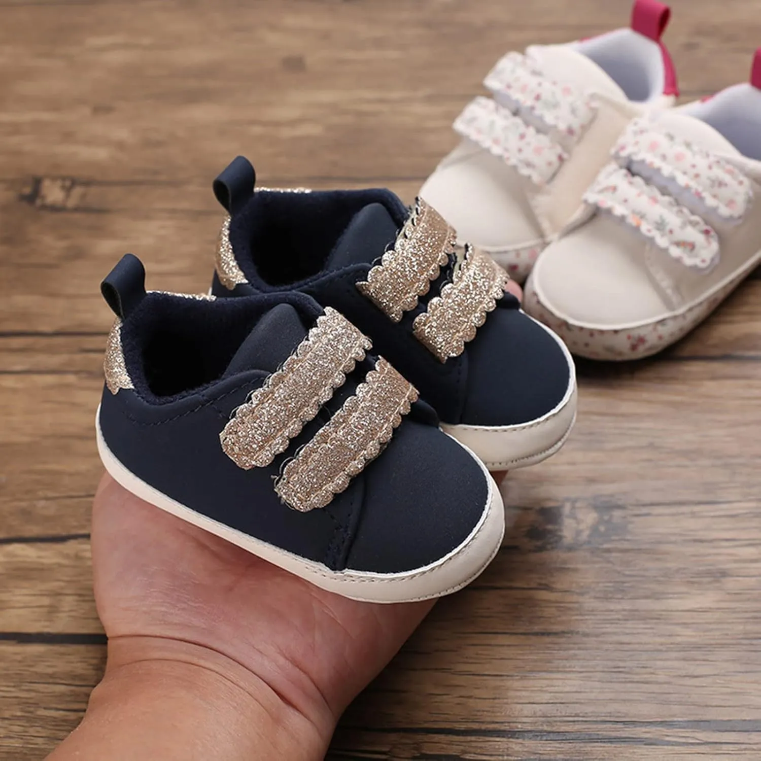 Summer Children Infants Girls Sports Shoes Floor Flat Bottom Non Slip Round Toe Comfortable Girls Slip on Wide Shoes