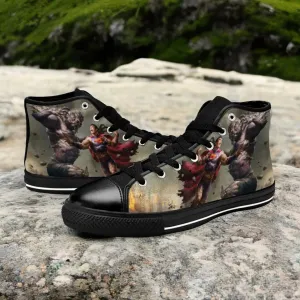 Superhero Doomsday v Superman Shoes High Top Sneakers for Kids and Adults