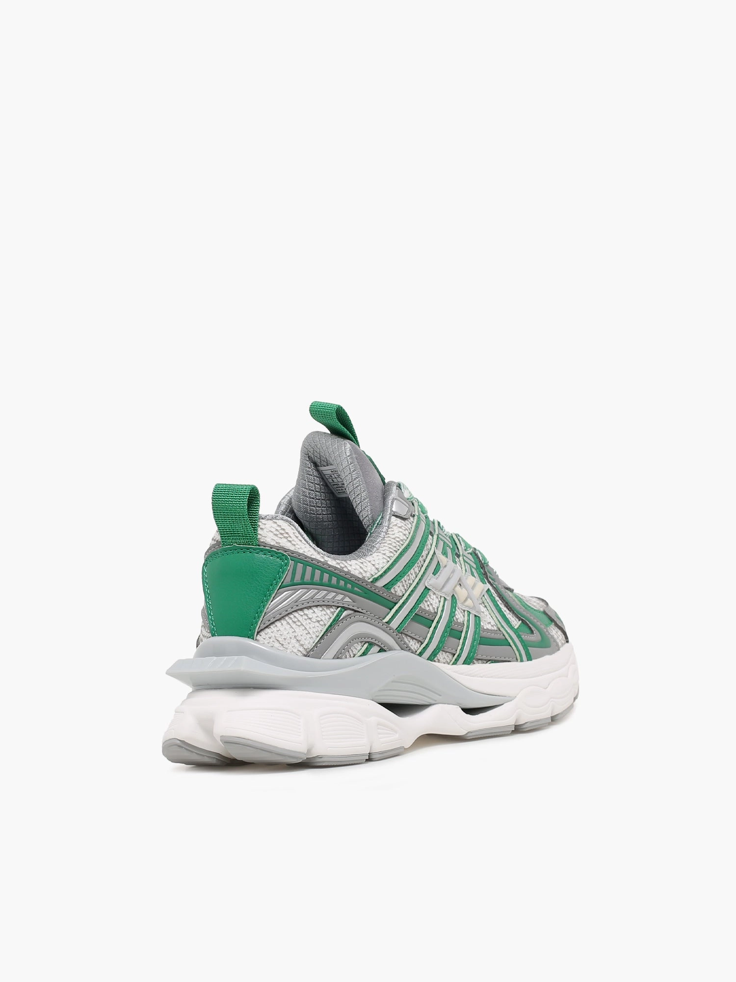 cushioning system Breathable Material Route Green Grey