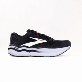 Sustainable Choice Brooks Ghost Max 2 (Men's) - Black/White/Fiery Red Unisex Look Brooks Ghost Max 2 (Men's) - Black/White/Fiery Red