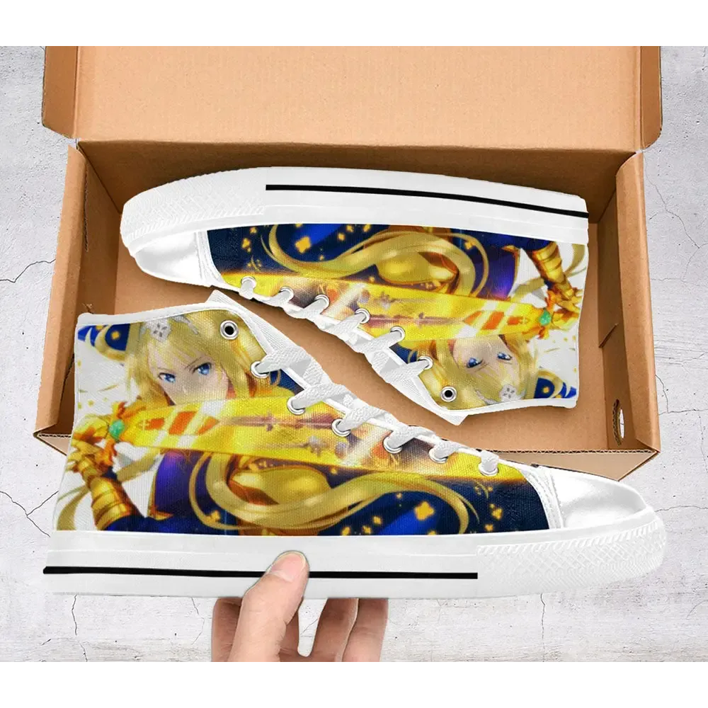 Sword Art Online Alicization Alice Custom Shoes High Top Sneakers for Kids and Adults