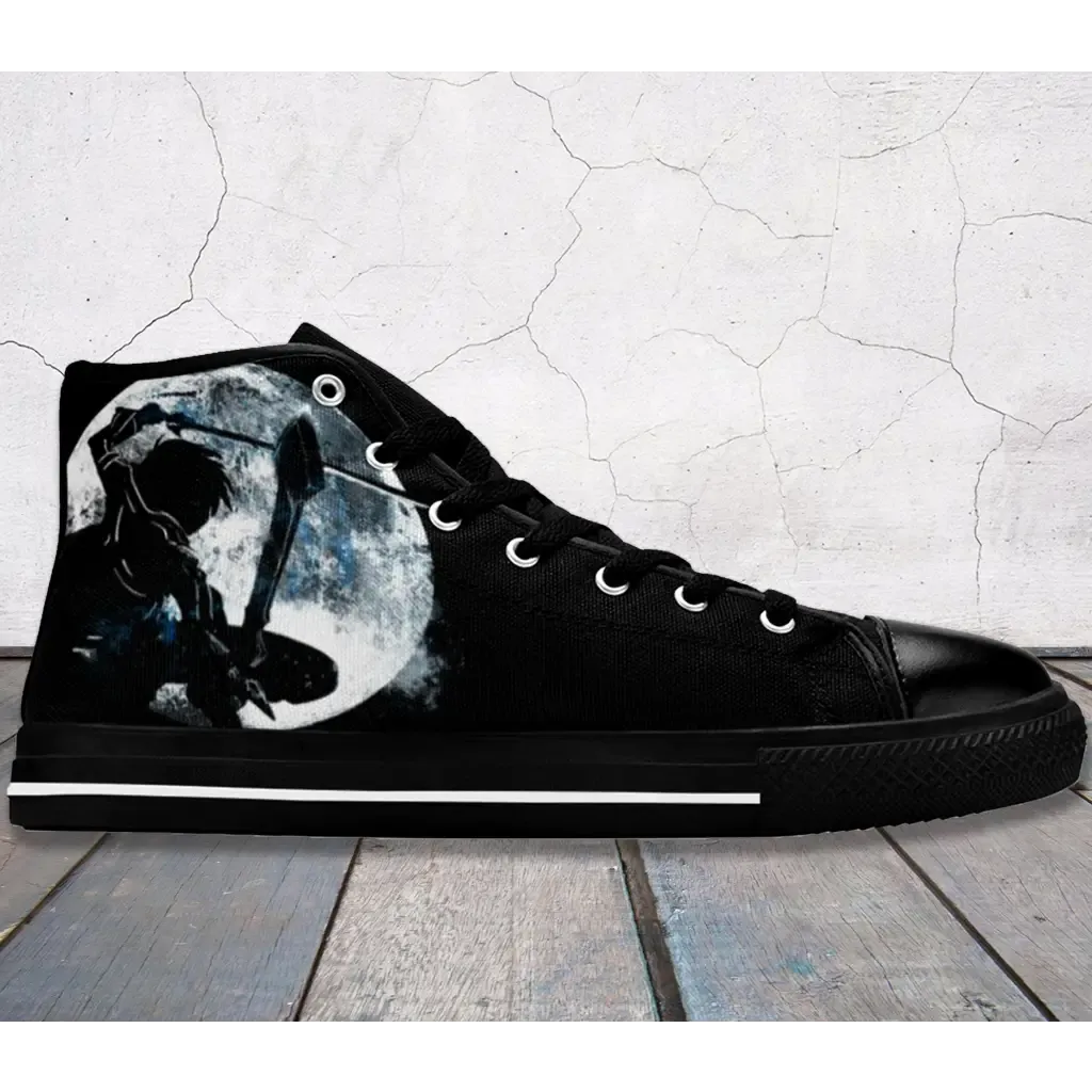 Sword Art Online Kirito Asuna SAO Dual Sword Shoes High Top Sneakers for Kids and Adults