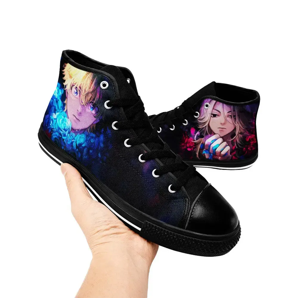 Takemichi Mikey Tokyo Revengers Shoes High Tops Sneakers for Kids and Adults