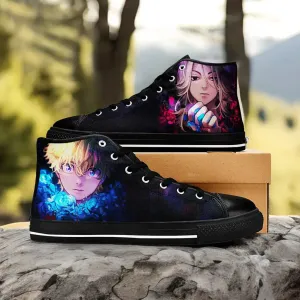Takemichi Mikey Tokyo Revengers Shoes High Tops Sneakers for Kids and Adults
