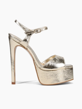 Tall Sandals Carlota Gold Metallic Bala Carlota Gold Metallic Bala Slim Profile Versatile Footwear