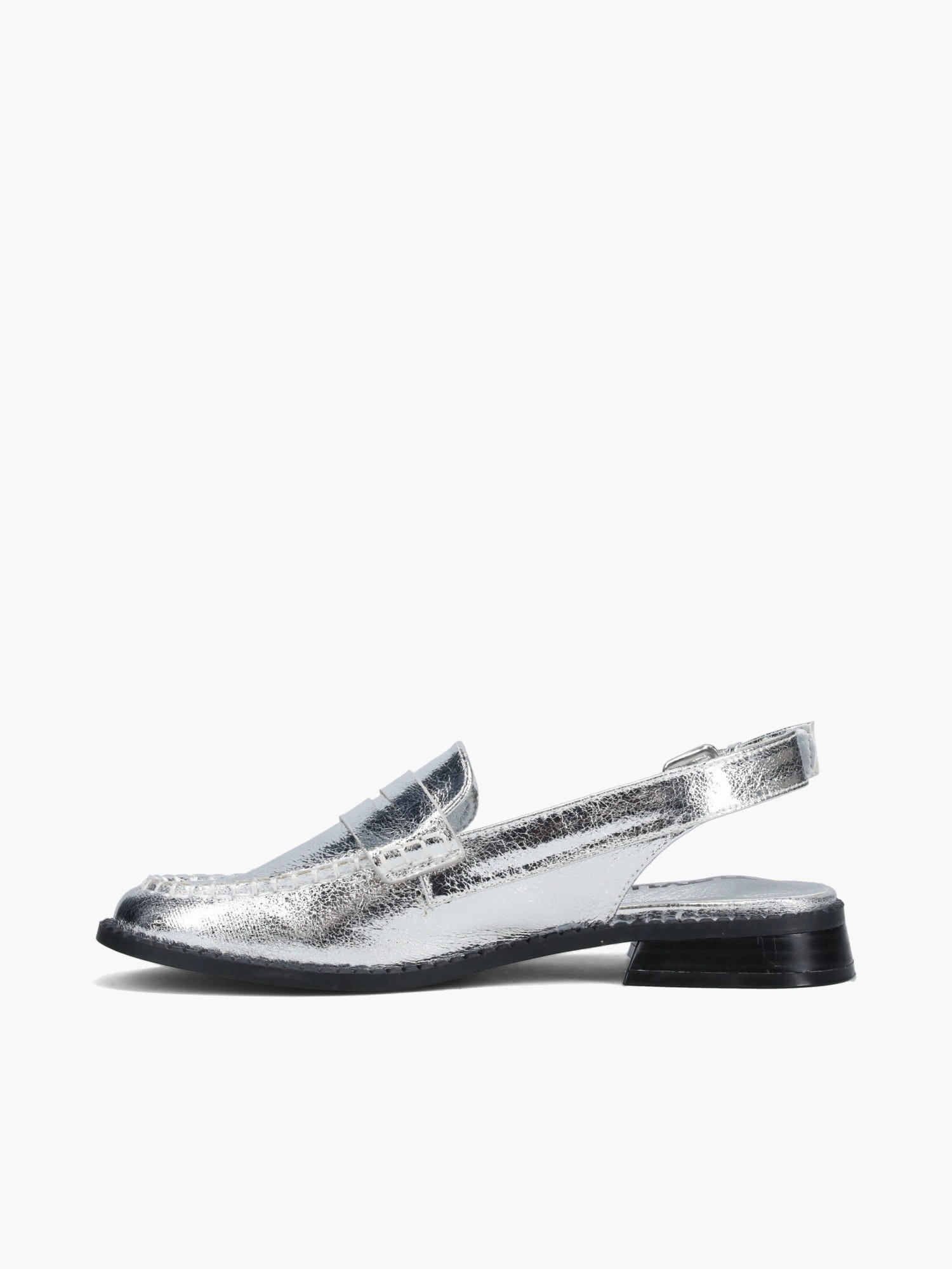 supportive insole Decorative stitching Tamara Silver Metallic