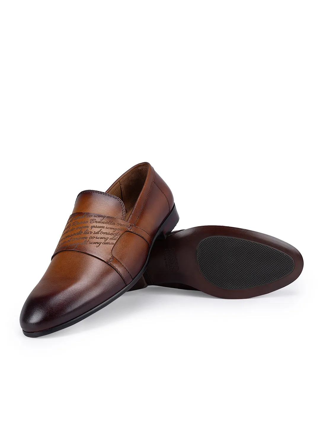 Tan Signato Monk Straps