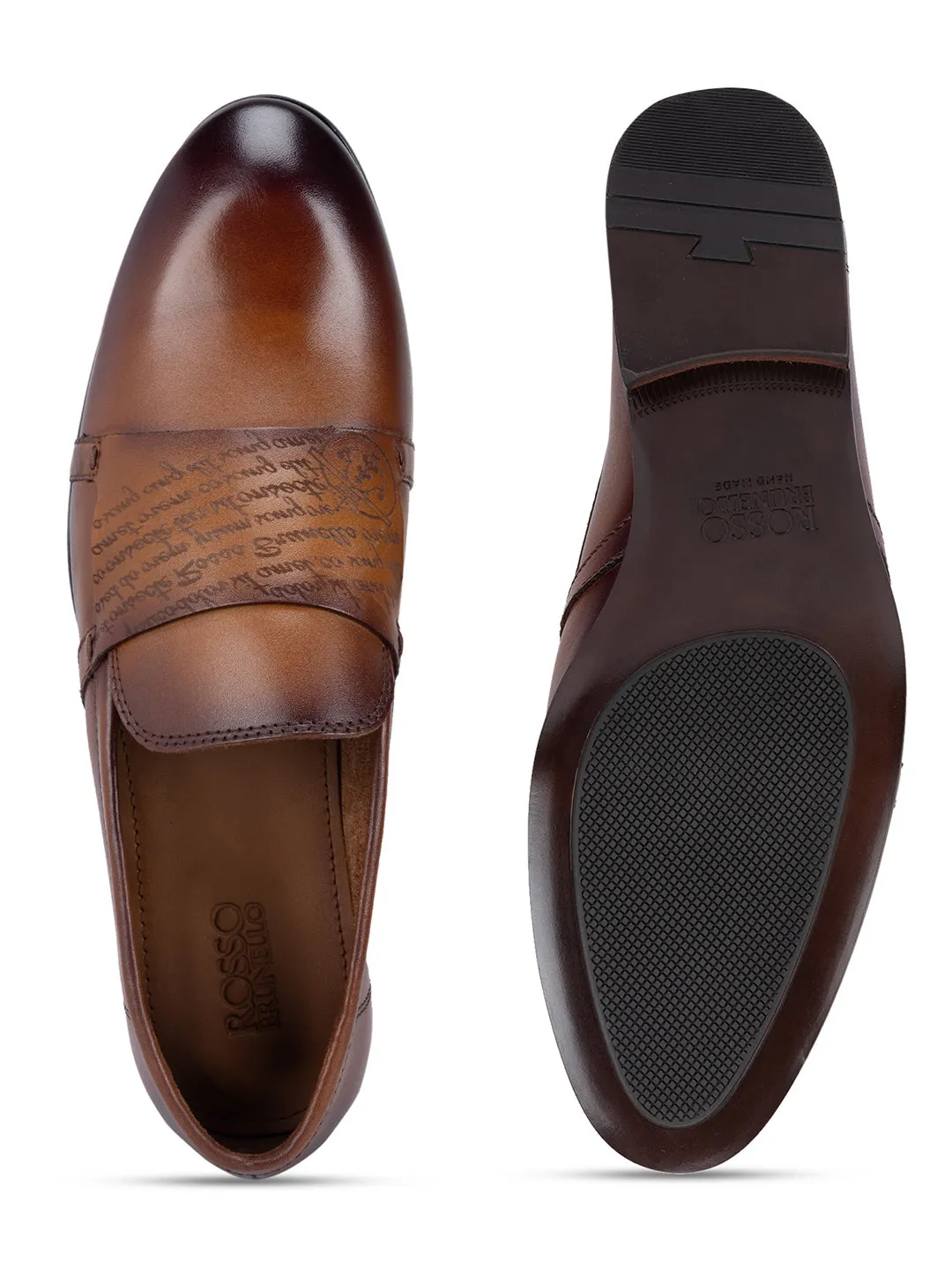 Tan Signato Monk Straps