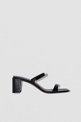 Tanya Black Patent Leather Distinctive chic hiking - style Abrasion Proof Tanya Black Patent Leather