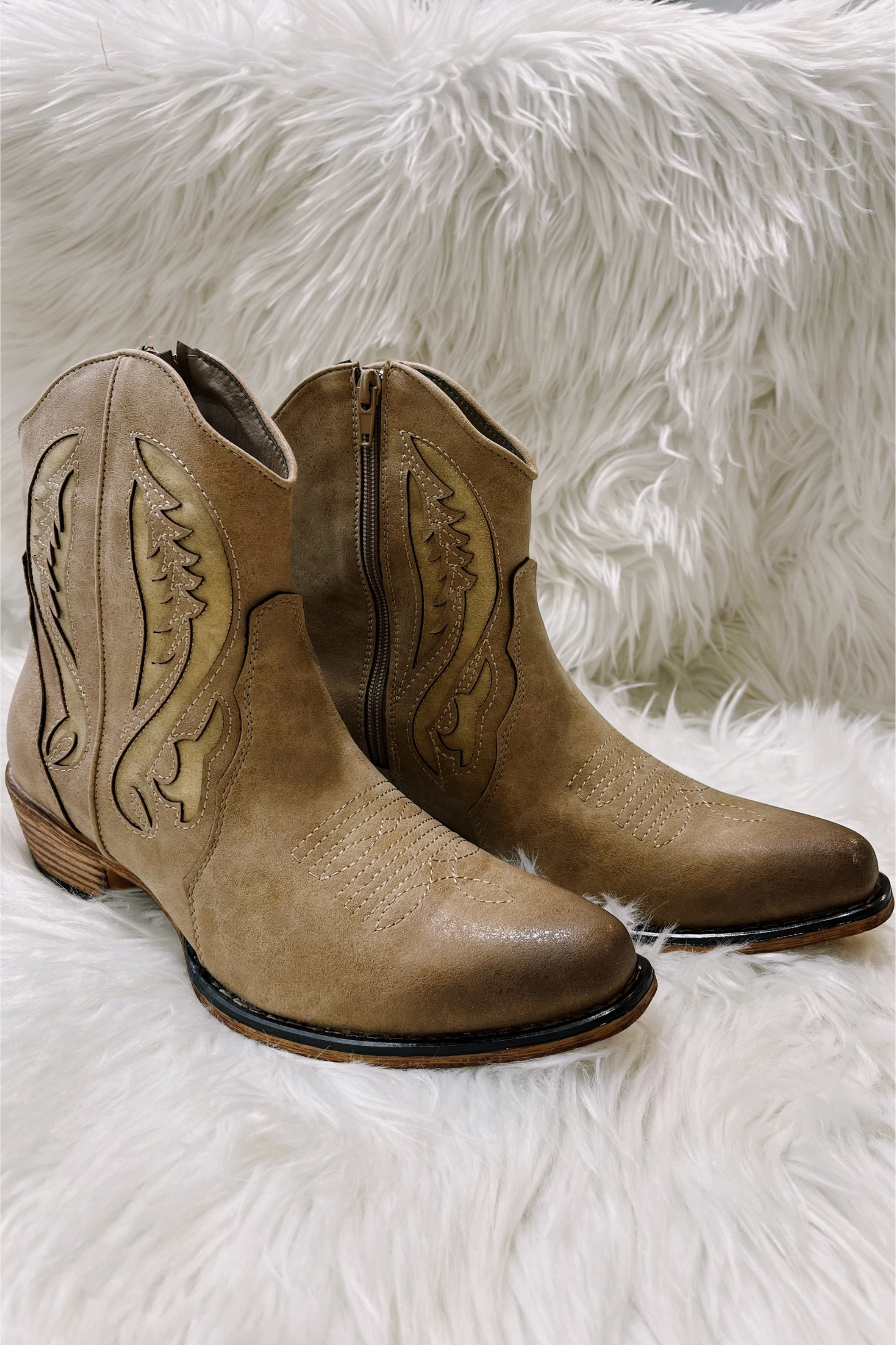 Best-selling walking companions Be Your Best Bootie in Taupe