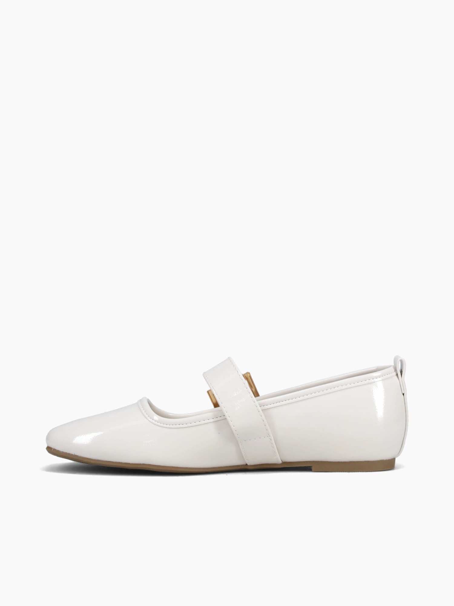 Tatiana Off White Patent Slip Resistant Traction Trend Focused