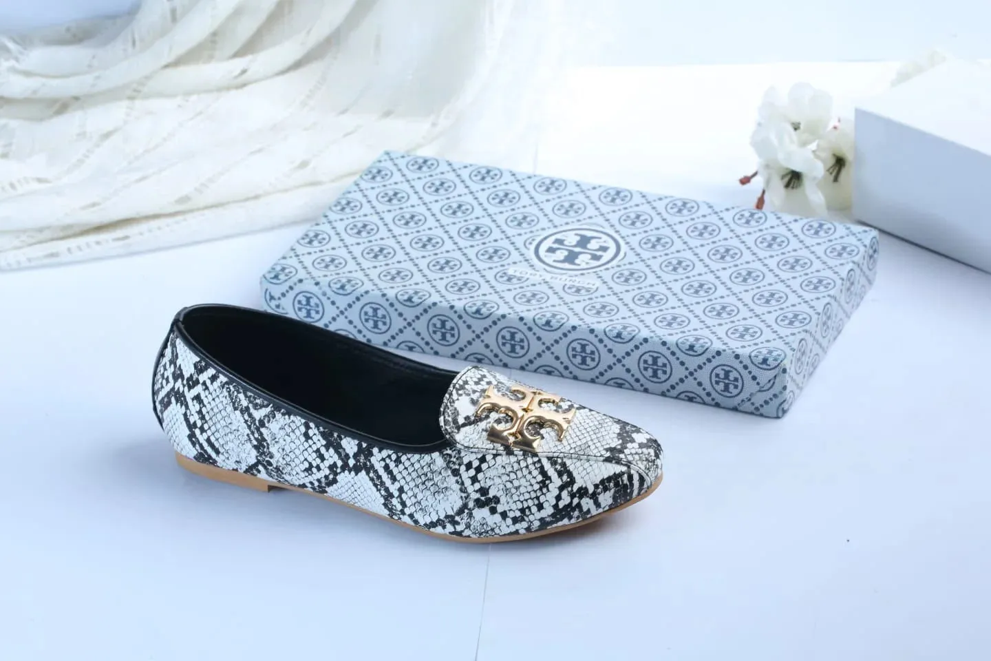 TB ELEANOR PUMPS - SNAKE