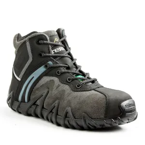 Terra Men's Safety Work Boots Venom Mid 6" Suede and Leather Upper with Composite Toe and Plate | Sizes 6-13