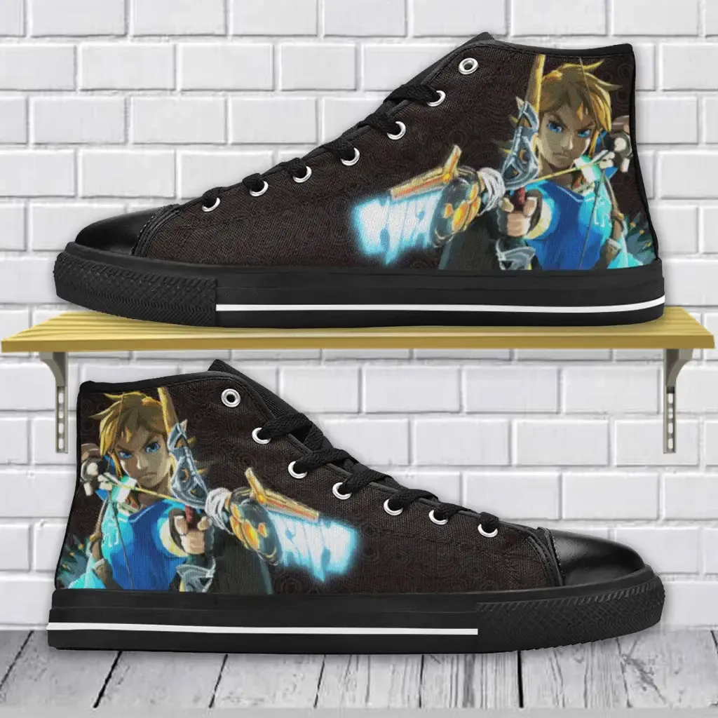 The Legend of Zelda Shoes High Top Sneakers for Kids and Adults