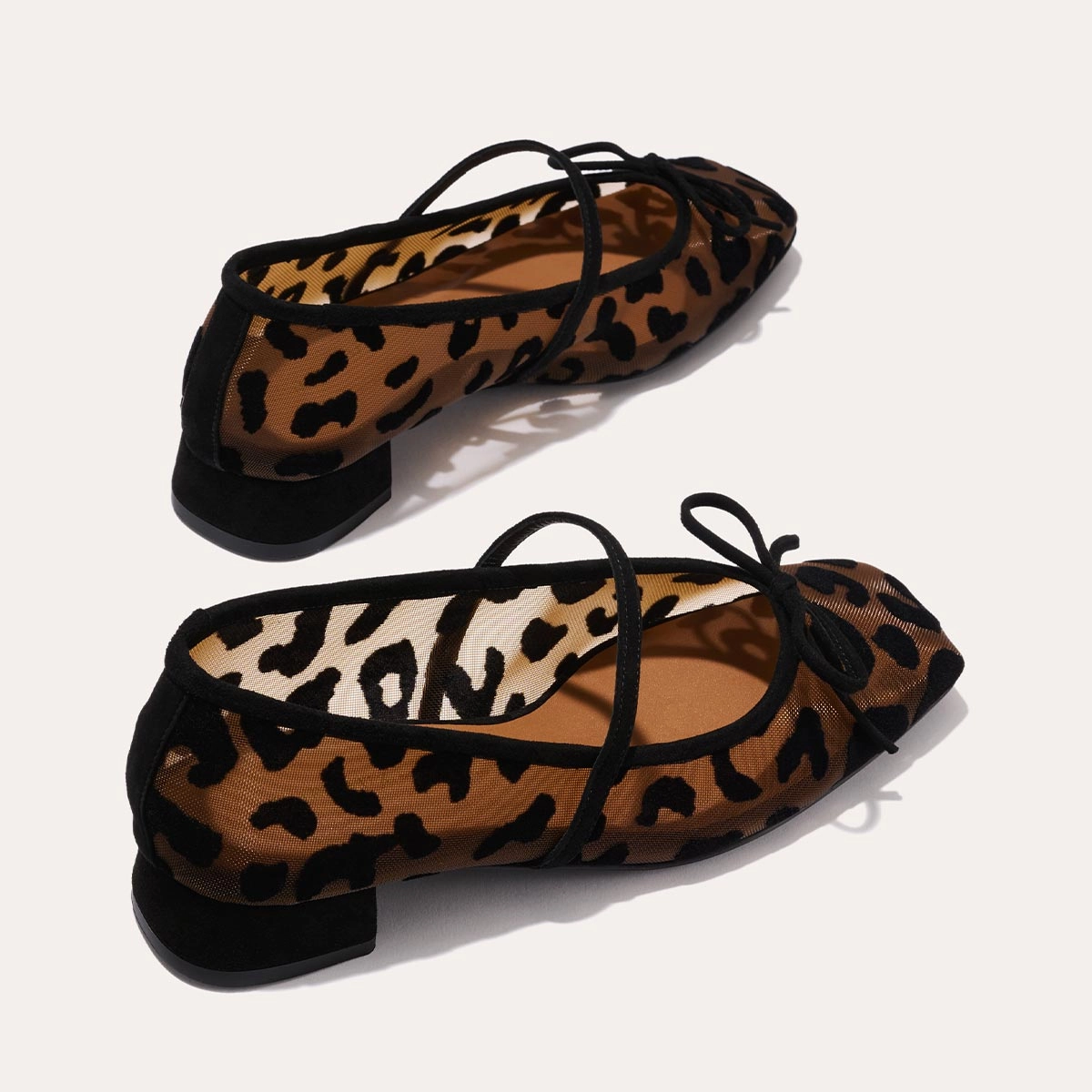 Durable Material Dressy Stilettos The Ada - Leopard Mesh