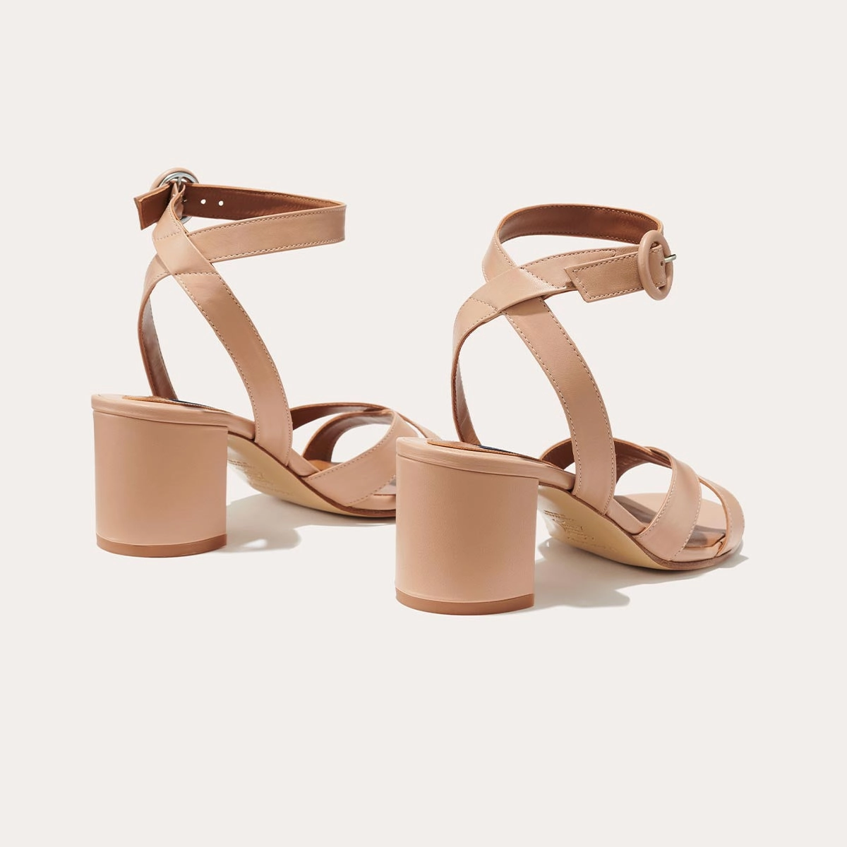 Autumn Breeze Motion Control Design The City Sandal - Rose Nappa