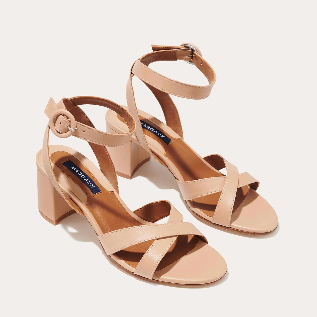 Stylish Shoes The City Sandal - Rose Nappa