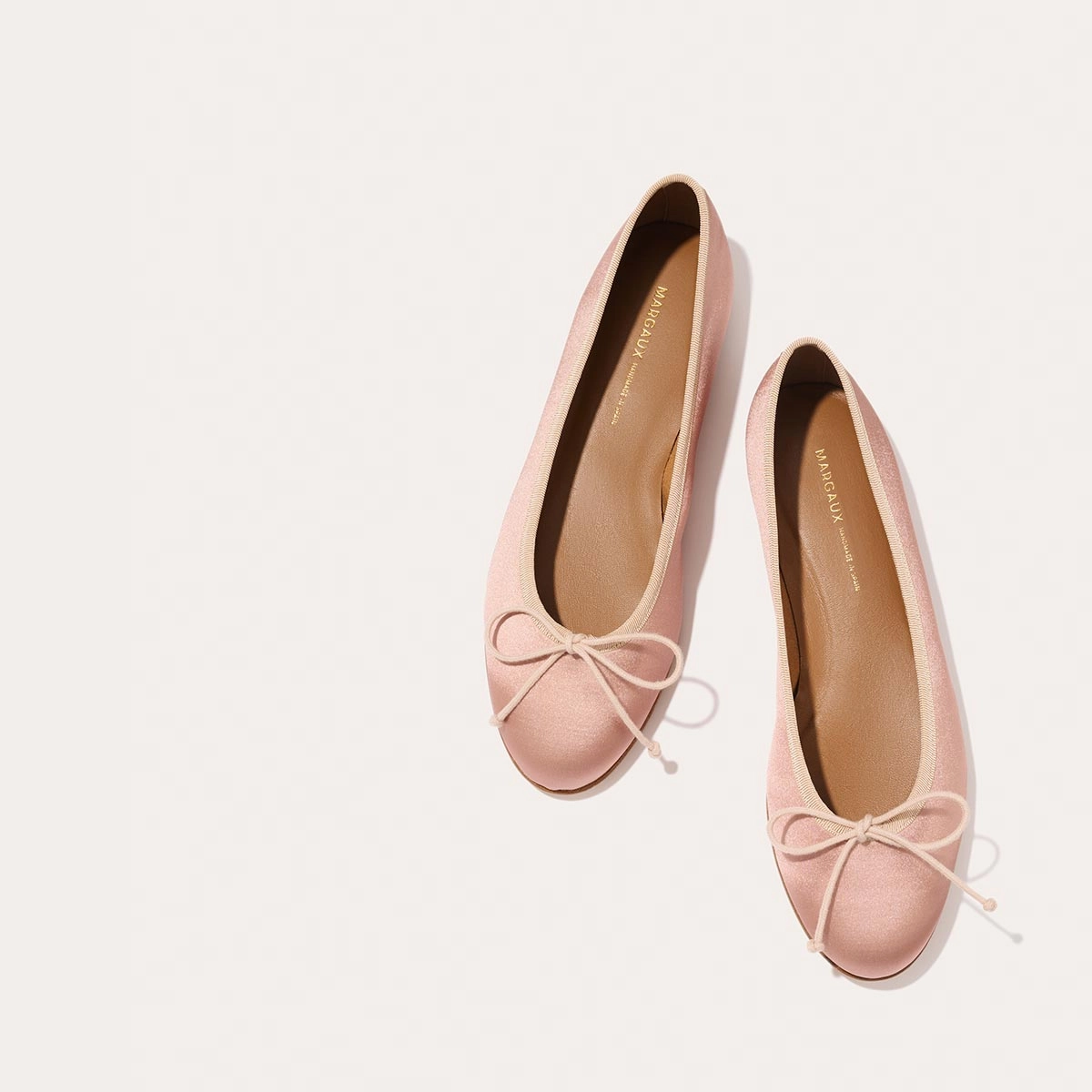 The Demi - Dusty Pink Satin Cozy Walking Shoes Bloom Mood