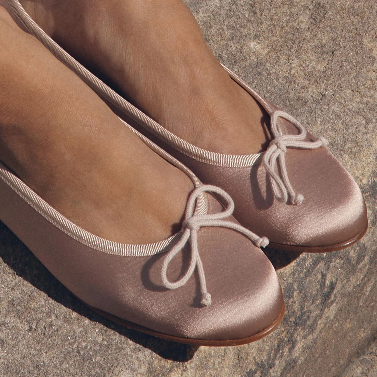 The Demi - Dusty Pink Satin Boat Dock