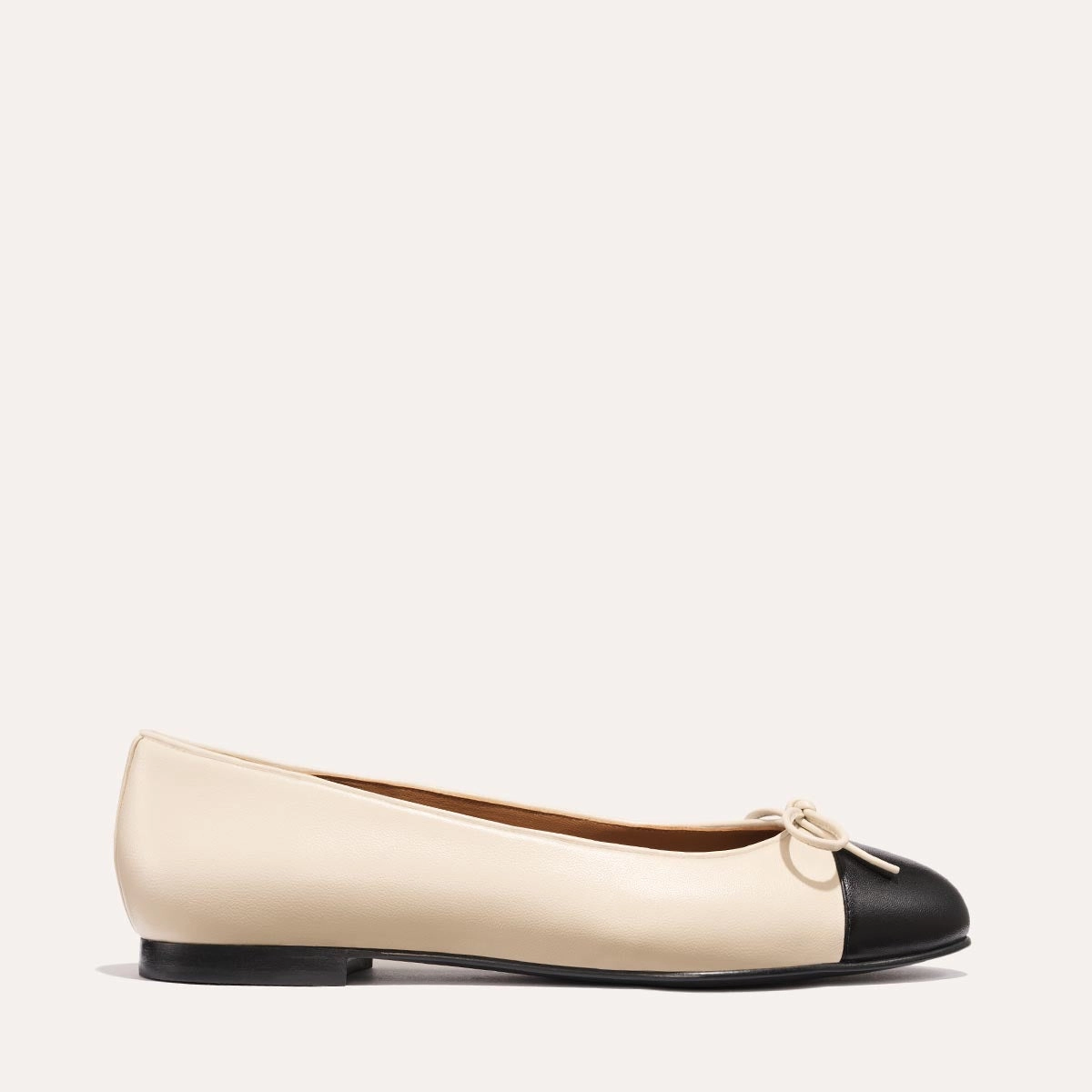The Demi - Ecru and Black Nappa Daily Walk