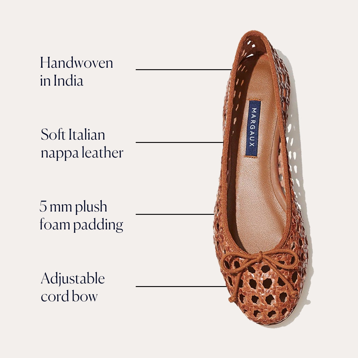 The Demi - Saddle Woven Leather Soft