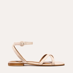 The Flat Sandal - Magnolia Nappa Fashion Platform Heels The Flat Sandal - Magnolia Nappa Slip On Easy Adjust Buckles