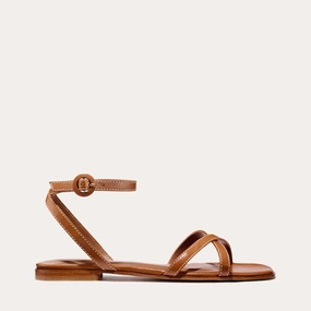 The Flat Sandal - Saddle Nappa Sandal Durable The Flat Sandal - Saddle Nappa Durable Outsole Hike Light