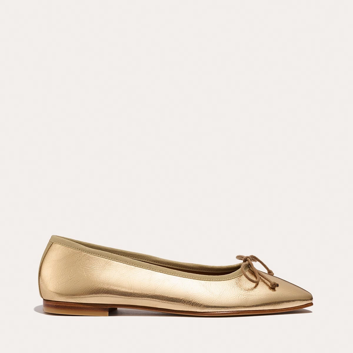 The Fonteyn - Gold Crinkle Nappa Slip Resistant