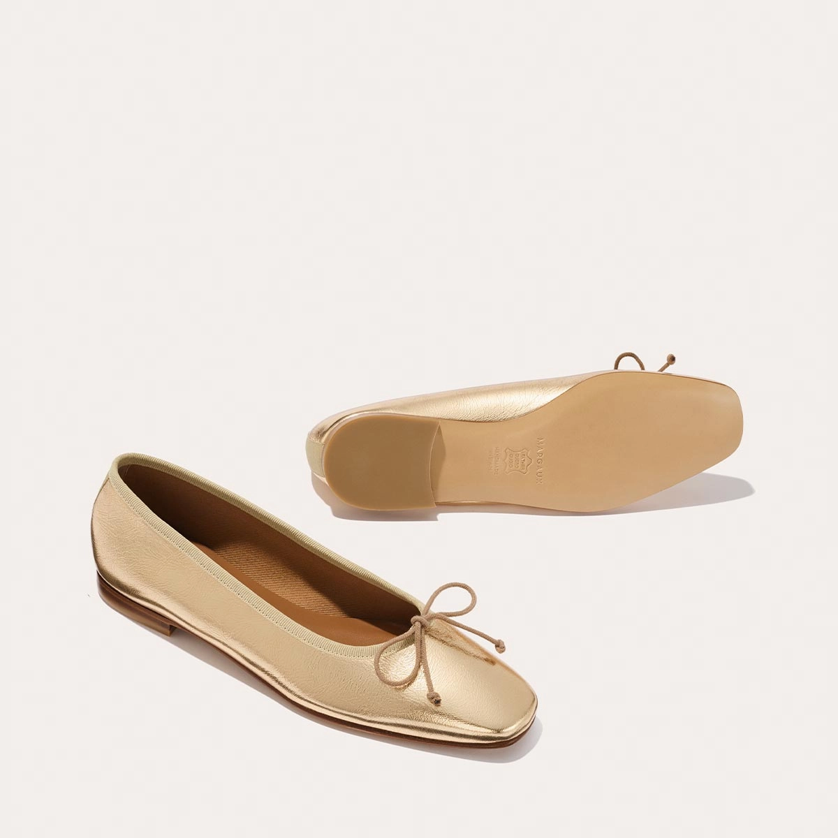 The Fonteyn - Gold Crinkle Nappa Shank Pollen Walk