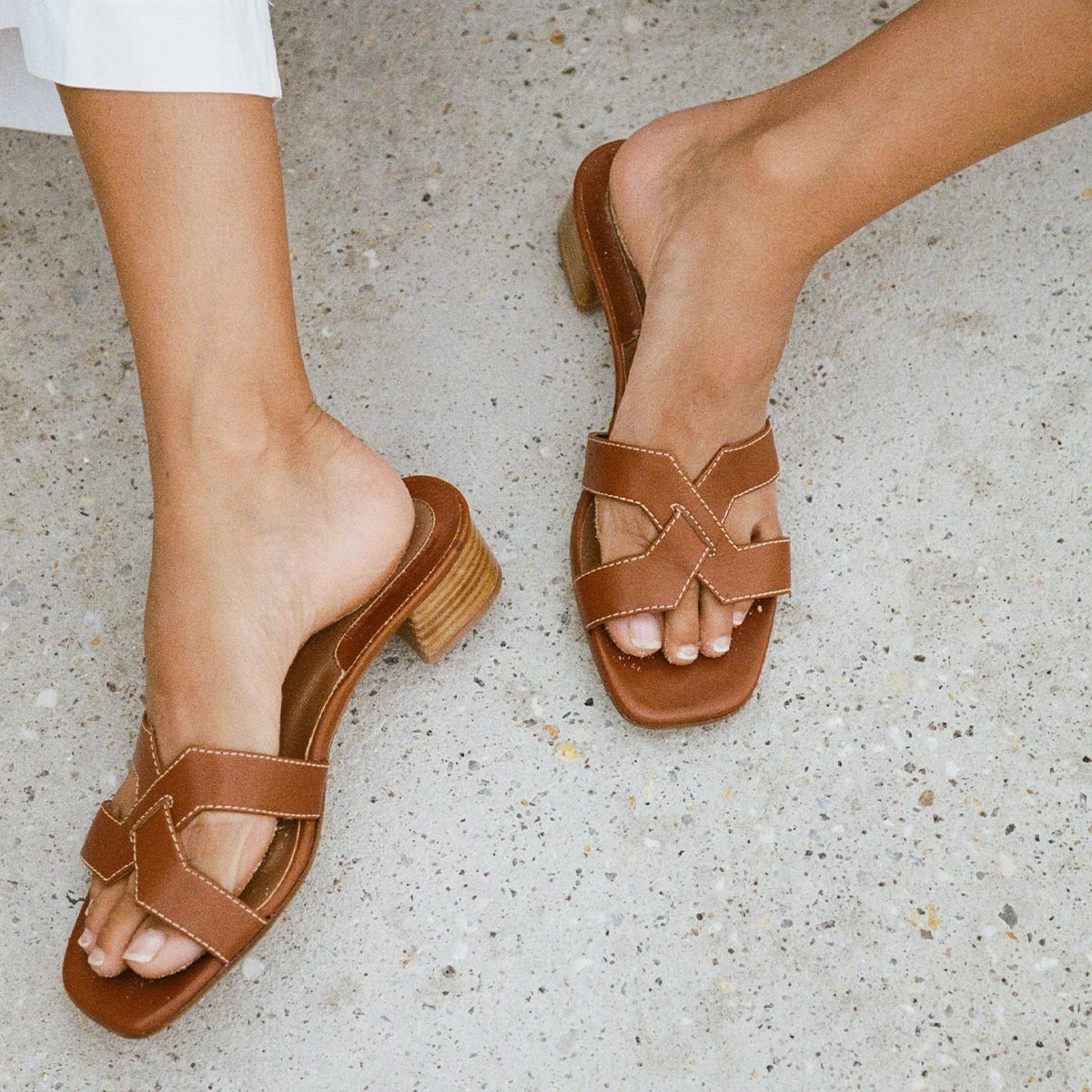 Padded Luxury Leather Pumps The MX 35 - Saddle Calf