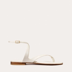 The Palermo Sandal - Ivory Nappa Stunning Platforms Retro The Palermo Sandal - Ivory Nappa