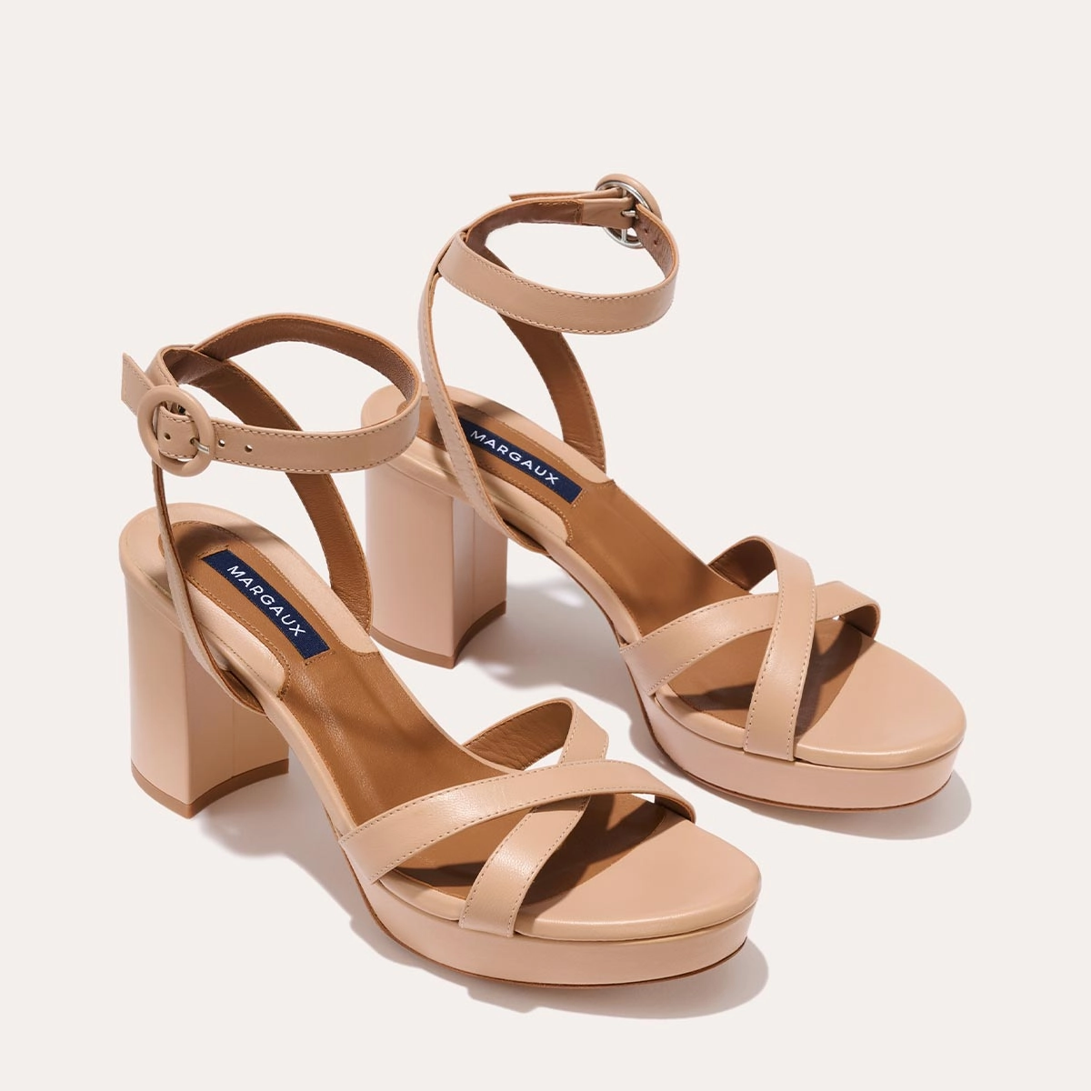 Leg Ease Comfortable Footwear For Outdoors The Platform Sandal - Rose Nappa
