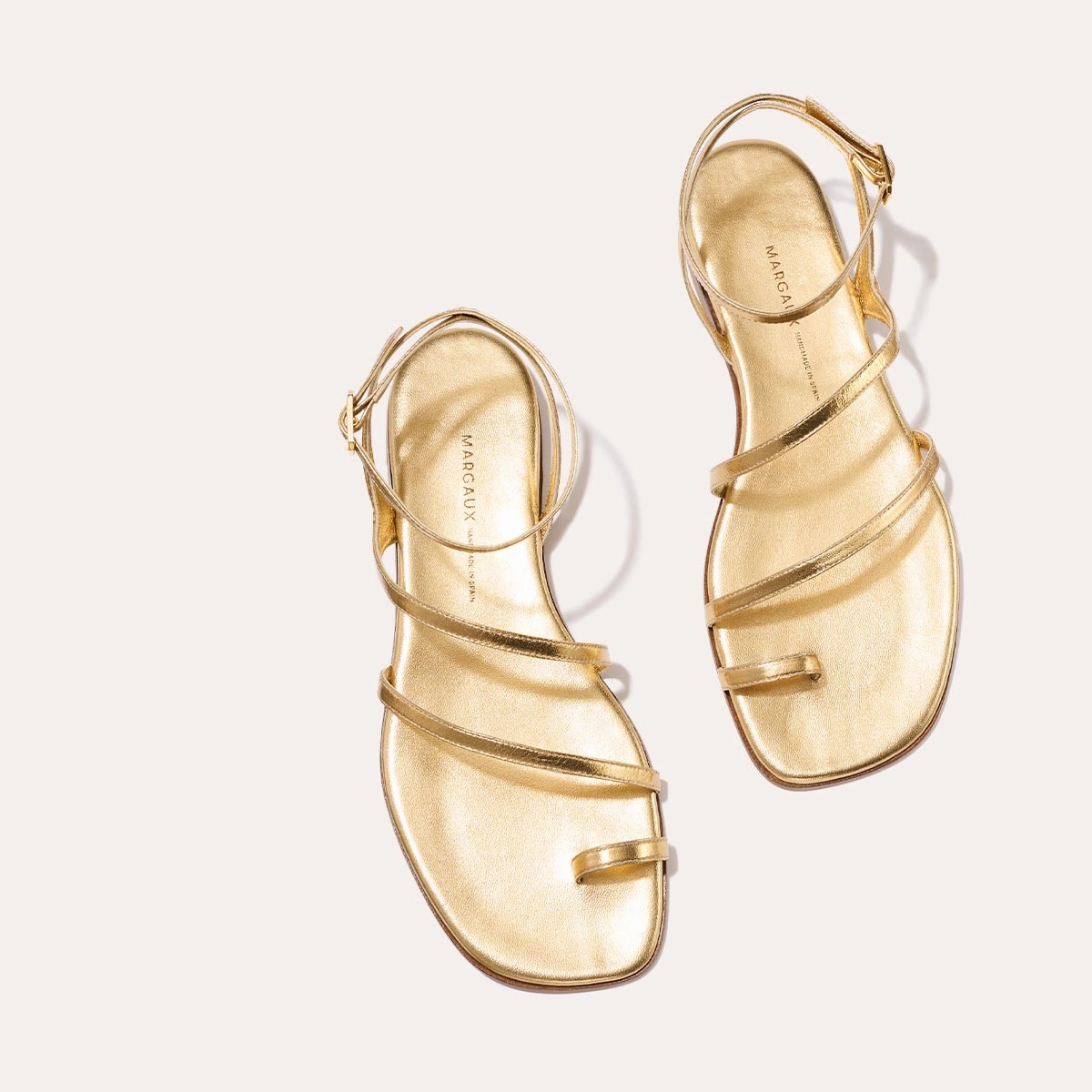 The Positano Sandal - Gold Nappa Daily Casual