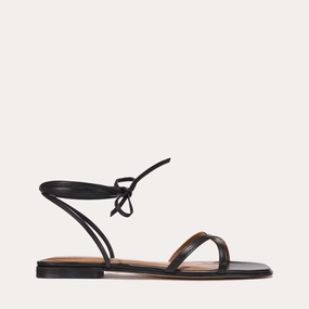 The Wrap Sandal - Black Nappa Breezy Design Relaxed Open Toe Shoes Outdoor Travel The Wrap Sandal - Black Nappa