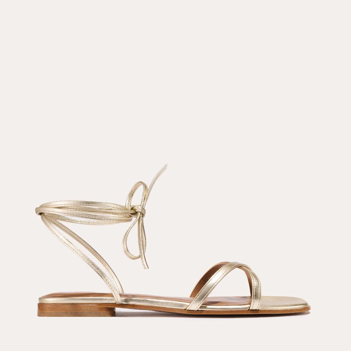 The Wrap Sandal - Champagne Nappa Light Breathable