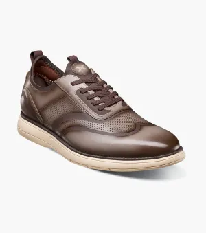Thermoplastic Urethane Edgewood Wingtip Elastic Lace Up-Taupe | Stacy Adams Motion control Slip Resistant Grip Edgewood Wingtip Elastic Lace Up-Taupe | Stacy Adams