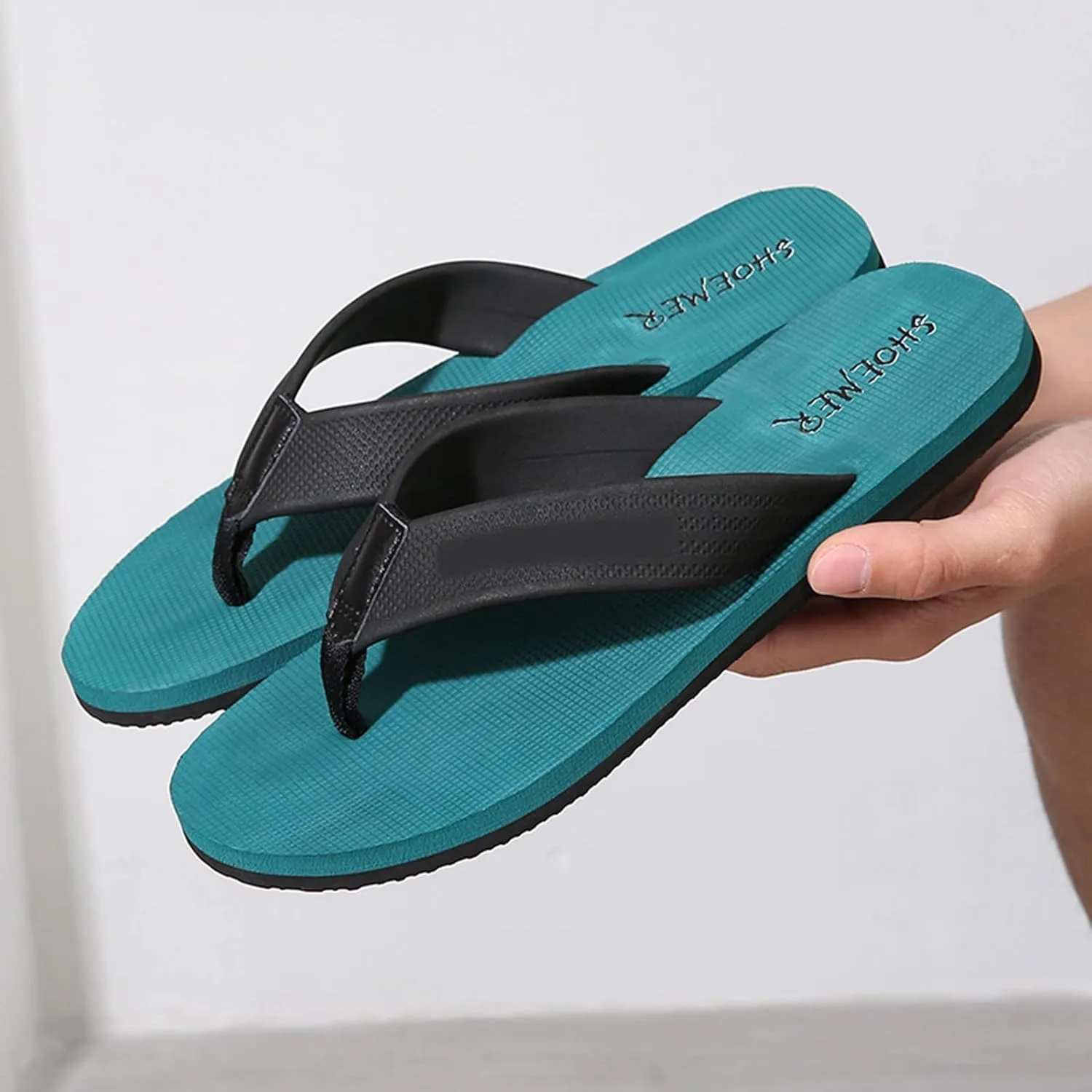 Thongs Sandals Men Fashion Flip Flops Fashion Flat Beach Sandals Soft Bottom Flat Slippers