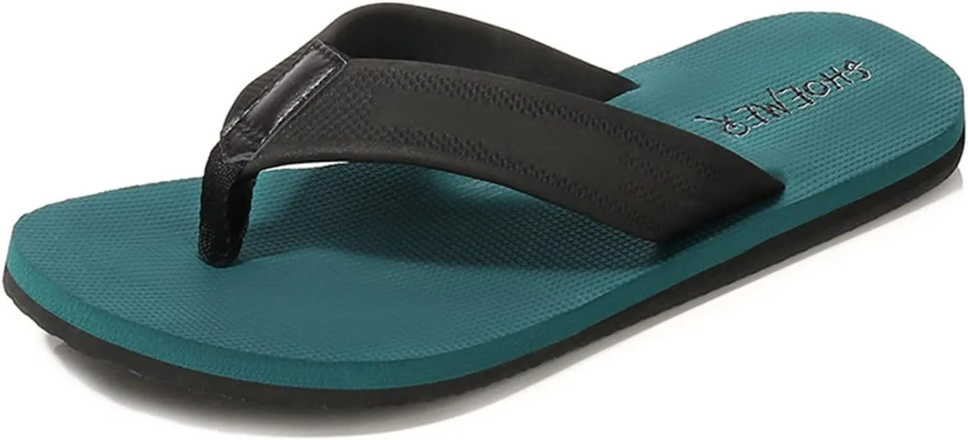 Thongs Sandals Men Fashion Flip Flops Fashion Flat Beach Sandals Soft Bottom Flat Slippers