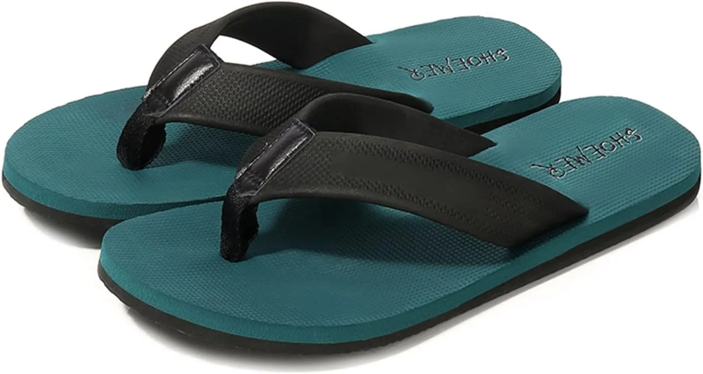 Thongs Sandals Men Fashion Flip Flops Fashion Flat Beach Sandals Soft Bottom Flat Slippers