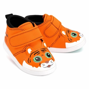 Tiger Squeaky Toddler Shoes | Orange sequin Tiger Squeaky Toddler Shoes | Orange Shiny Tone