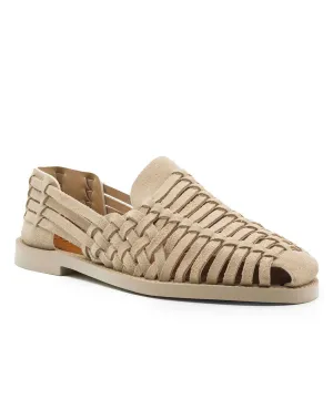 SANDALI Woven Leather Slip-On Sandal espadrilles
