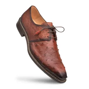TILLSON OSTRICH DERBY-Brandy | Mezlan Closed - toe protection Maximum Stability TILLSON OSTRICH DERBY-Brandy | Mezlan