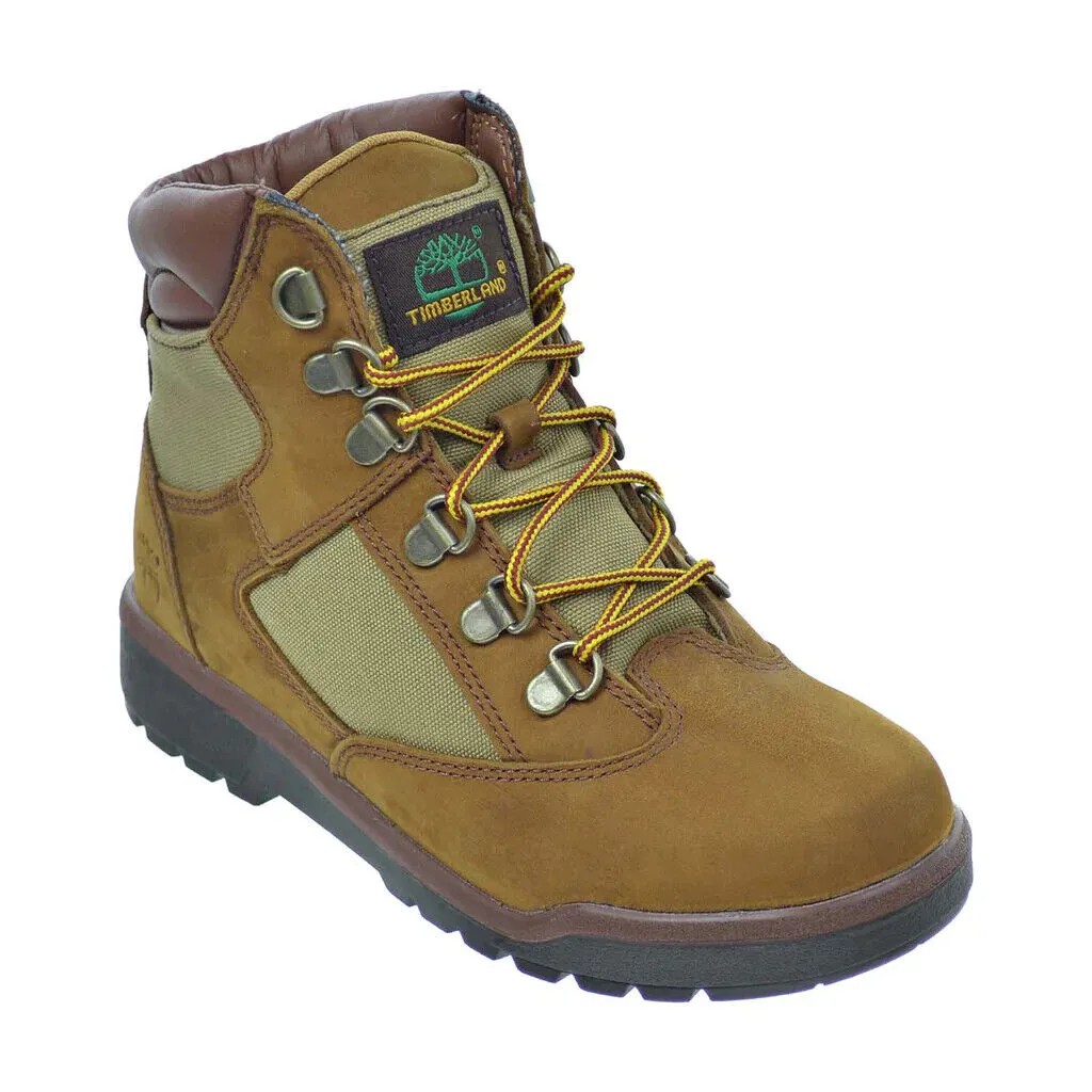 Timberland 6 Inch TB044996 Unisex Kids Brown Leather Running Field Boots HS1922