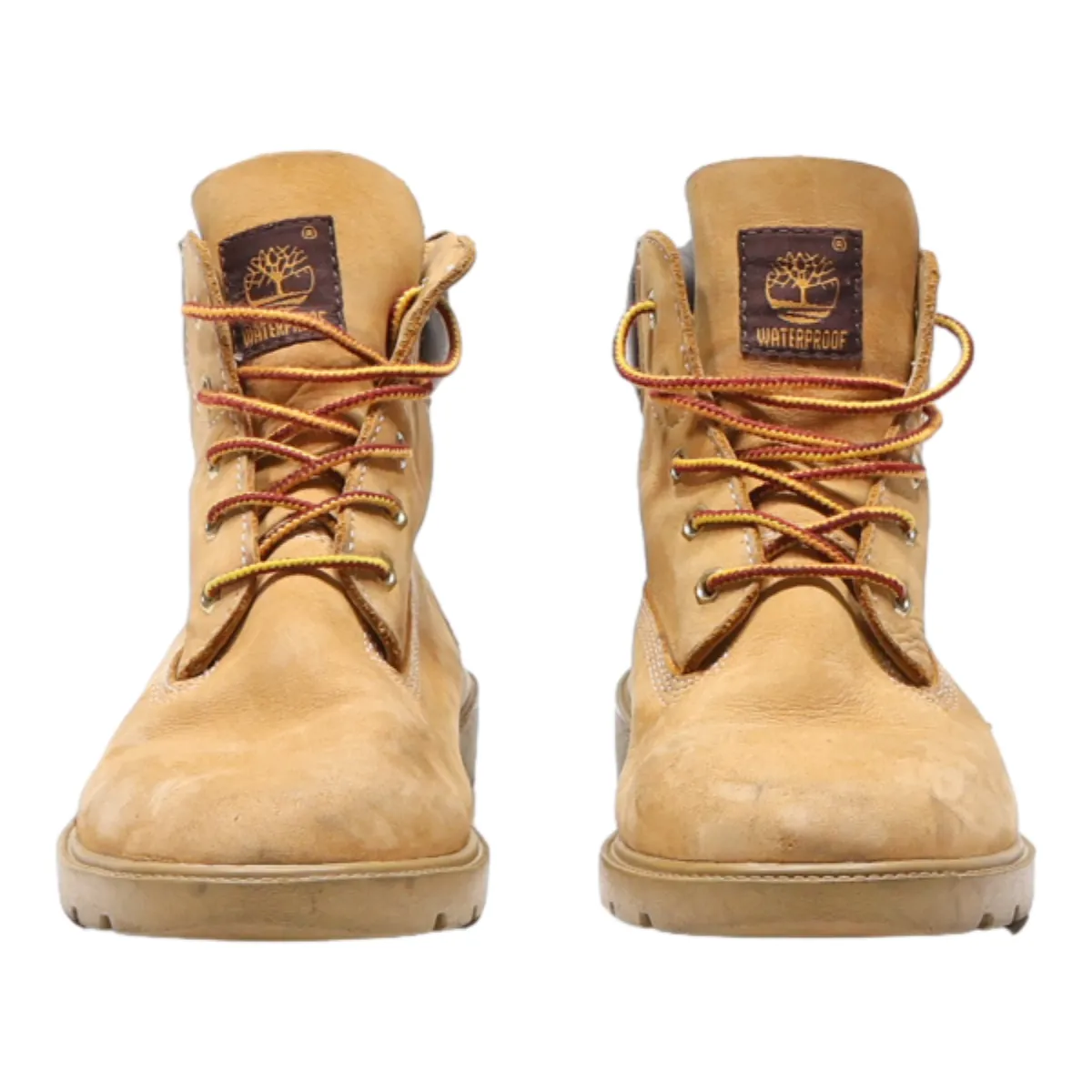 TIMBERLAND Chukka Boots Orange Leather Womens UK 5.5